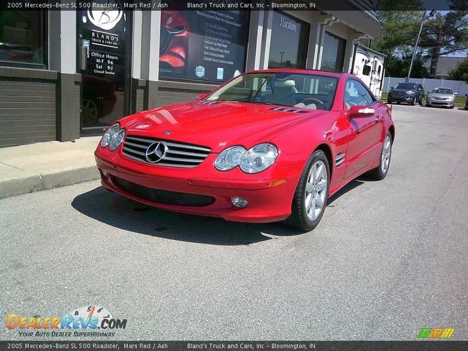 2005 Mercedes-Benz SL 500 Roadster Mars Red / Ash Photo #2