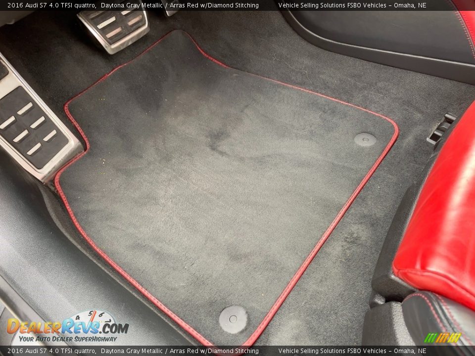 2016 Audi S7 4.0 TFSI quattro Daytona Gray Metallic / Arras Red w/Diamond Stitching Photo #4