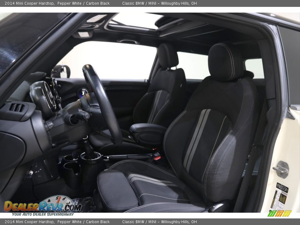 2014 Mini Cooper Hardtop Pepper White / Carbon Black Photo #5