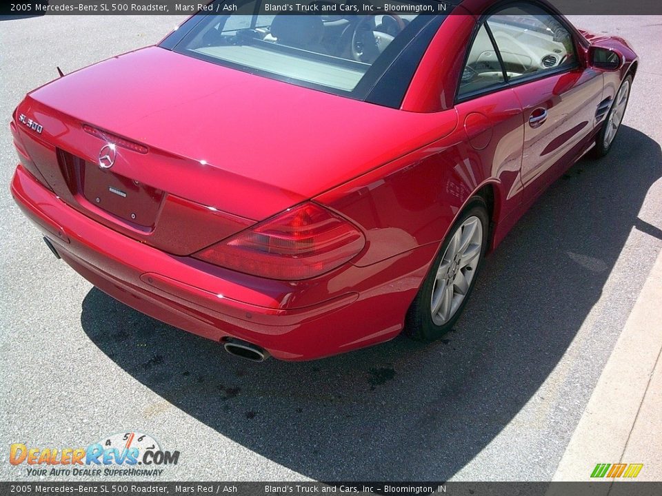 2005 Mercedes-Benz SL 500 Roadster Mars Red / Ash Photo #9