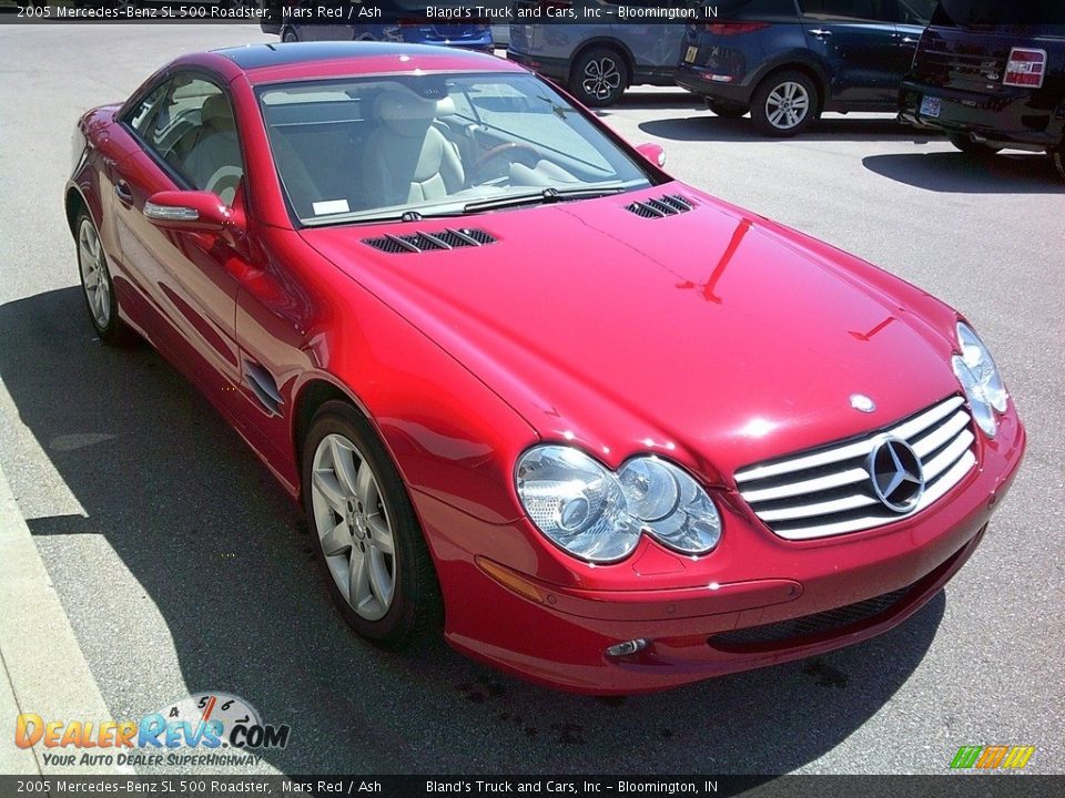 2005 Mercedes-Benz SL 500 Roadster Mars Red / Ash Photo #10