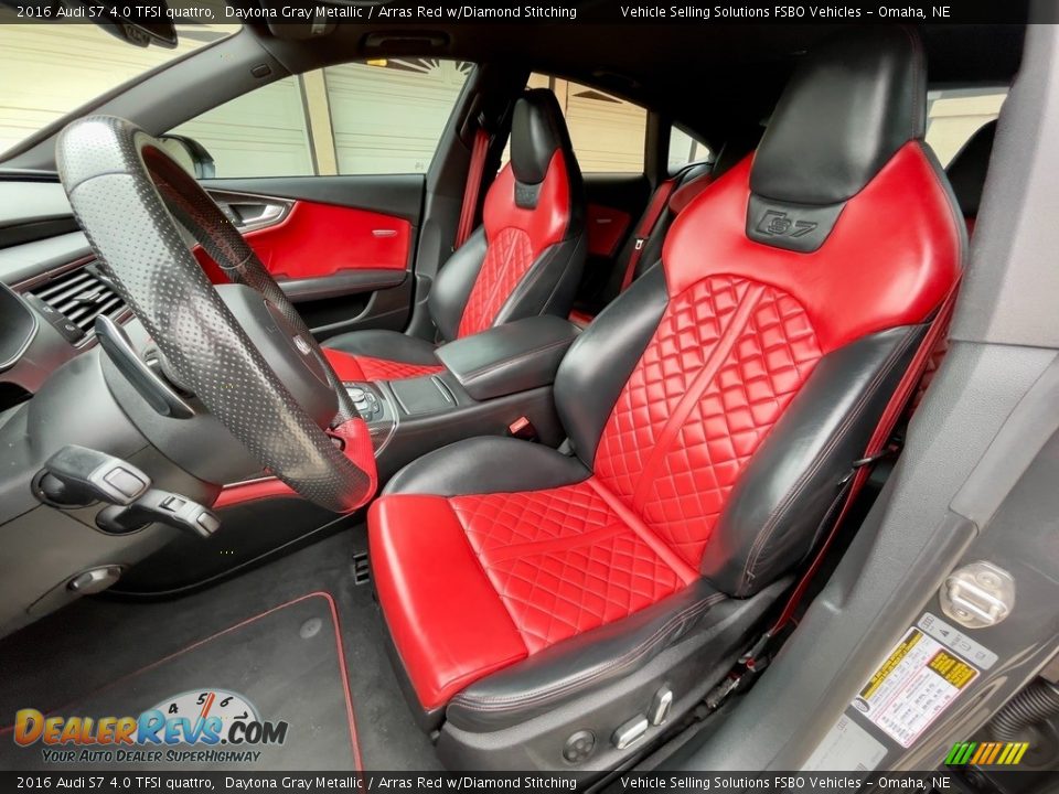 Arras Red w/Diamond Stitching Interior - 2016 Audi S7 4.0 TFSI quattro Photo #12