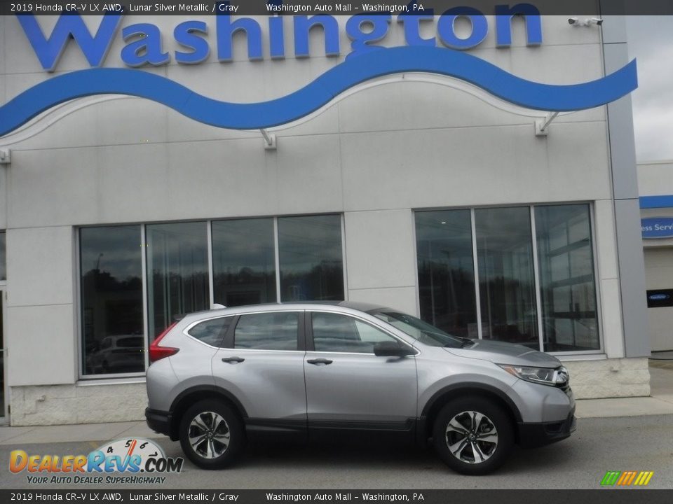 2019 Honda CR-V LX AWD Lunar Silver Metallic / Gray Photo #2