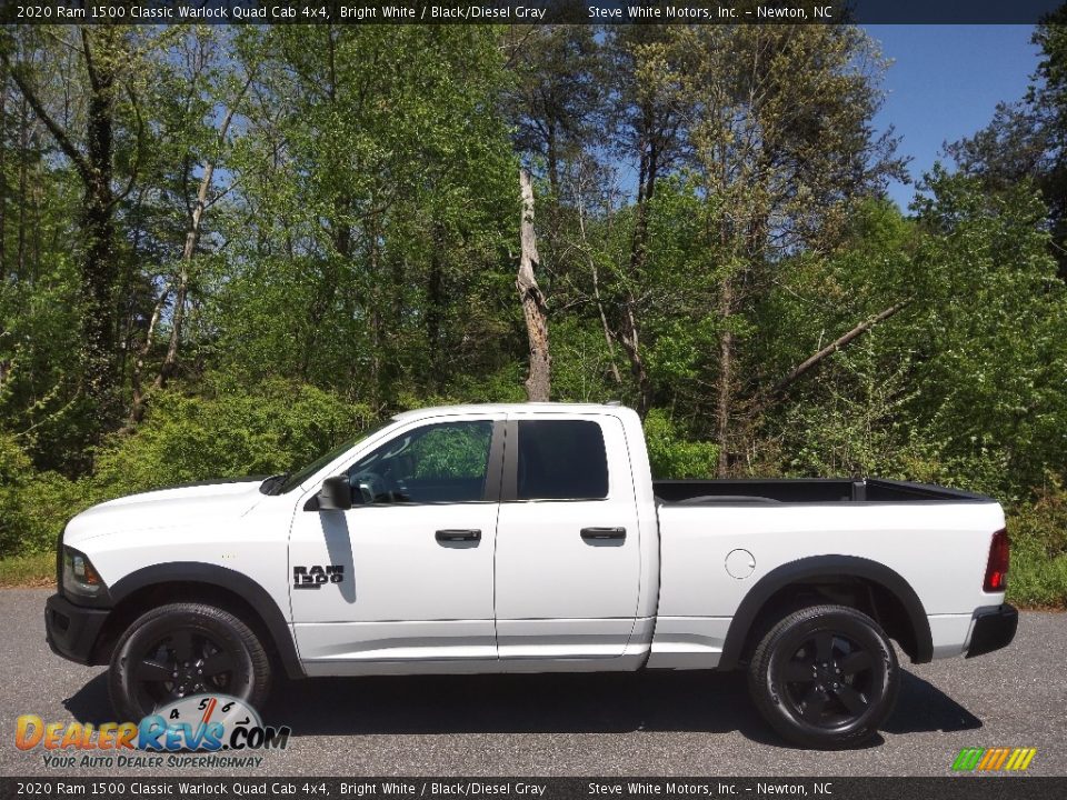 2020 Ram 1500 Classic Warlock Quad Cab 4x4 Bright White / Black/Diesel Gray Photo #1