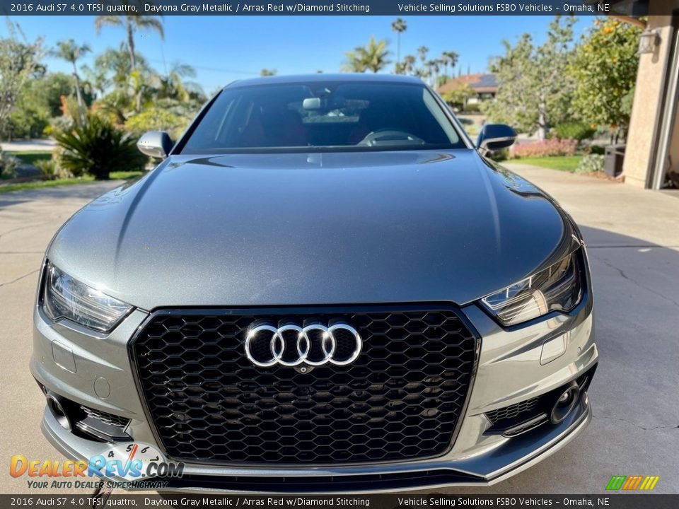 2016 Audi S7 4.0 TFSI quattro Daytona Gray Metallic / Arras Red w/Diamond Stitching Photo #27