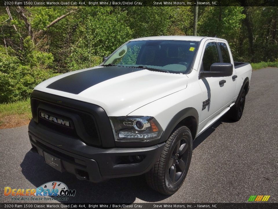 2020 Ram 1500 Classic Warlock Quad Cab 4x4 Bright White / Black/Diesel Gray Photo #2