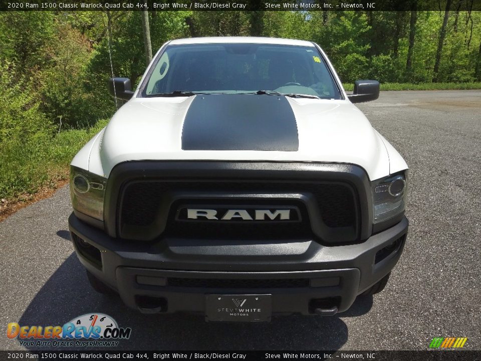 2020 Ram 1500 Classic Warlock Quad Cab 4x4 Bright White / Black/Diesel Gray Photo #3