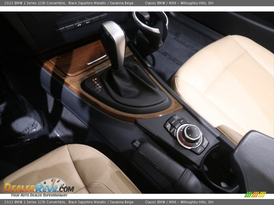 2013 BMW 1 Series 128i Convertible Black Sapphire Metallic / Savanna Beige Photo #15