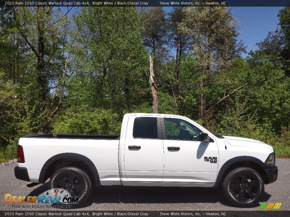 Bright White 2020 Ram 1500 Classic Warlock Quad Cab 4x4 Photo #5