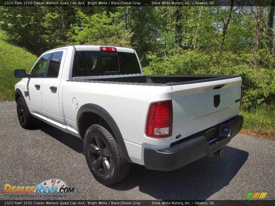 2020 Ram 1500 Classic Warlock Quad Cab 4x4 Bright White / Black/Diesel Gray Photo #8