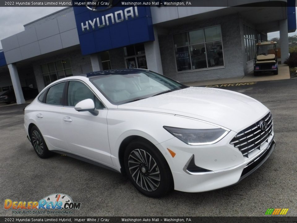 2022 Hyundai Sonata Limited Hybrid Hyper White / Gray Photo #1