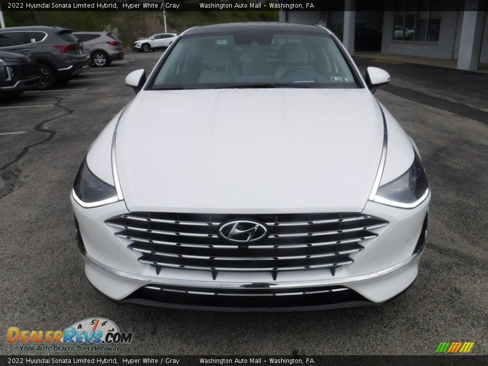 2022 Hyundai Sonata Limited Hybrid Hyper White / Gray Photo #5