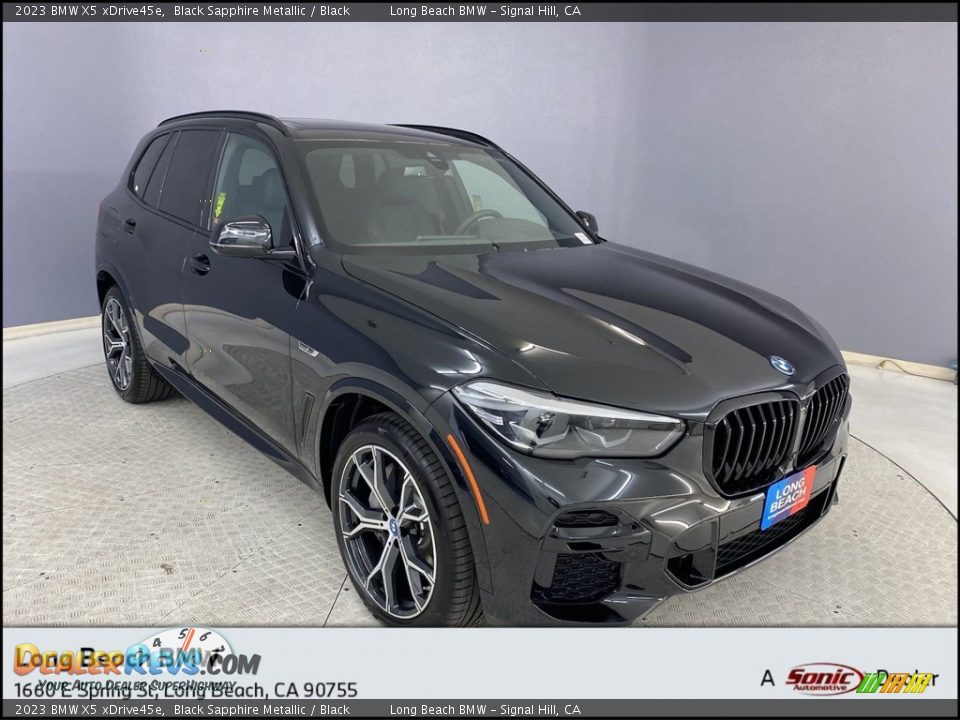 2023 BMW X5 xDrive45e Black Sapphire Metallic / Black Photo #1