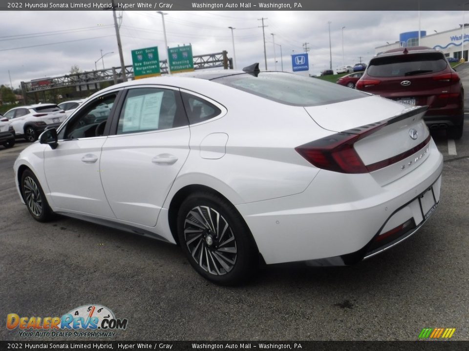 2022 Hyundai Sonata Limited Hybrid Hyper White / Gray Photo #8