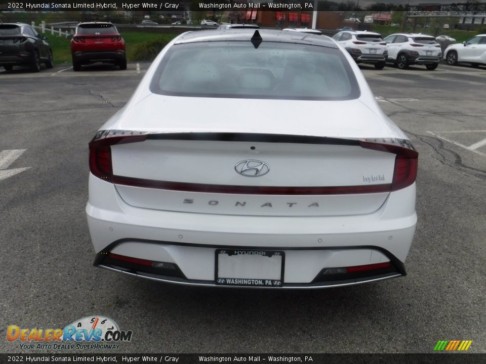 2022 Hyundai Sonata Limited Hybrid Hyper White / Gray Photo #9