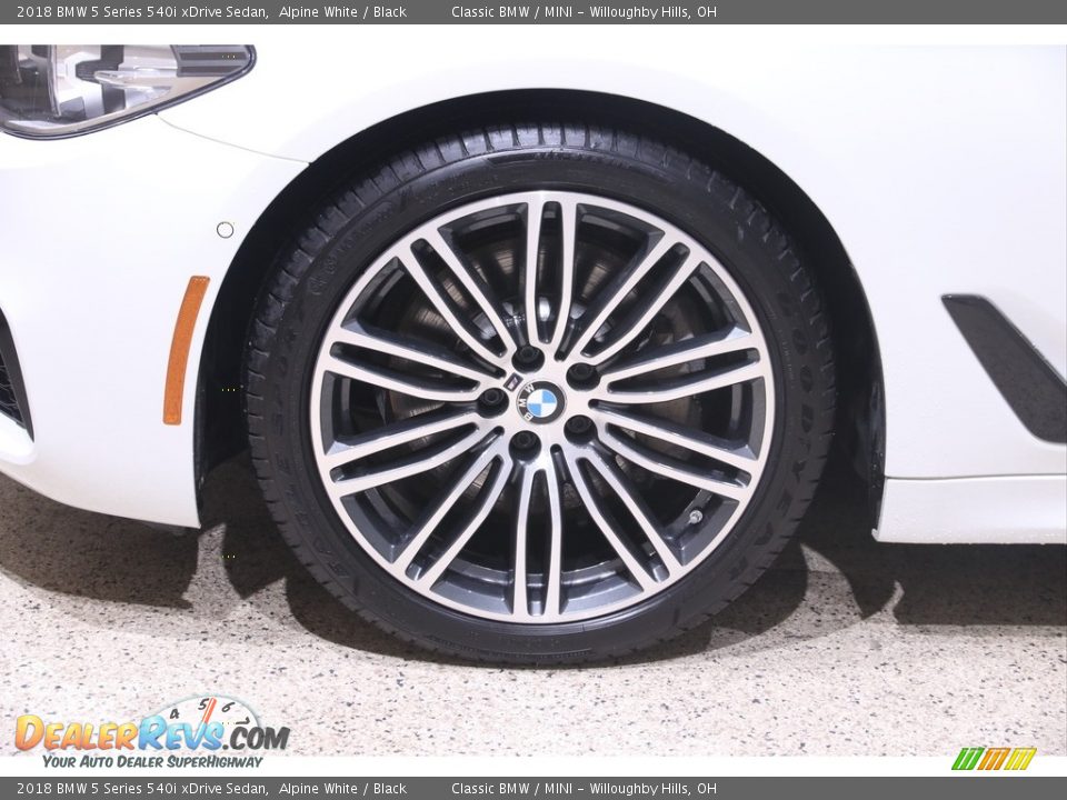 2018 BMW 5 Series 540i xDrive Sedan Alpine White / Black Photo #23