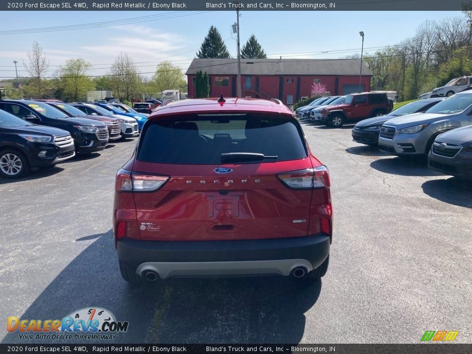 2020 Ford Escape SEL 4WD Rapid Red Metallic / Ebony Black Photo #4