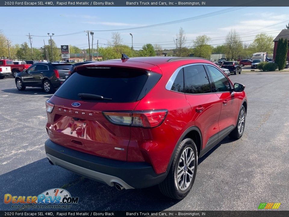 2020 Ford Escape SEL 4WD Rapid Red Metallic / Ebony Black Photo #7