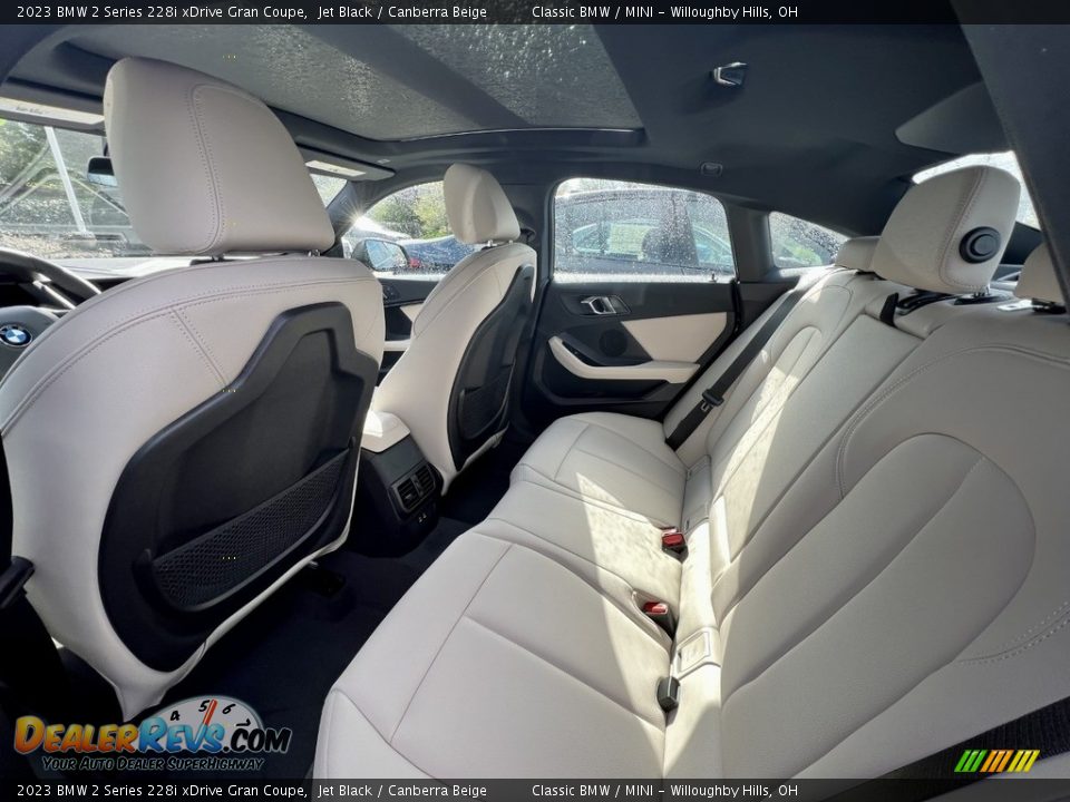 2023 BMW 2 Series 228i xDrive Gran Coupe Jet Black / Canberra Beige Photo #4