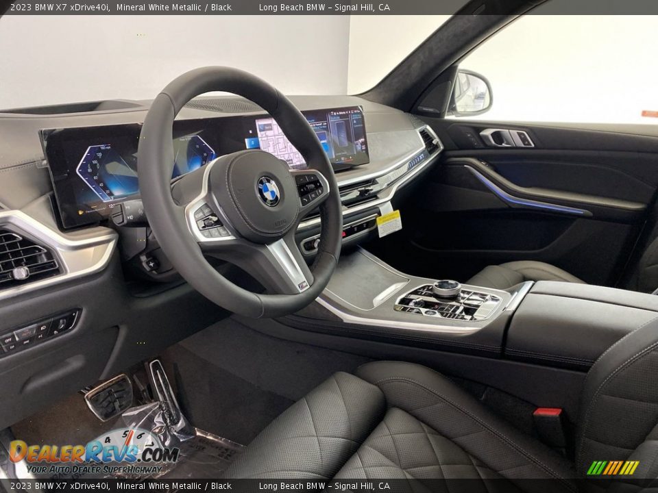 2023 BMW X7 xDrive40i Mineral White Metallic / Black Photo #12