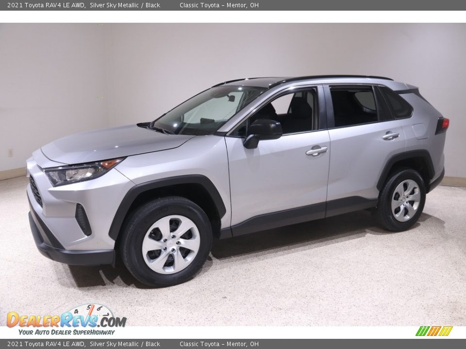 2021 Toyota RAV4 LE AWD Silver Sky Metallic / Black Photo #3