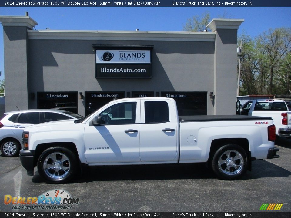 2014 Chevrolet Silverado 1500 WT Double Cab 4x4 Summit White / Jet Black/Dark Ash Photo #1