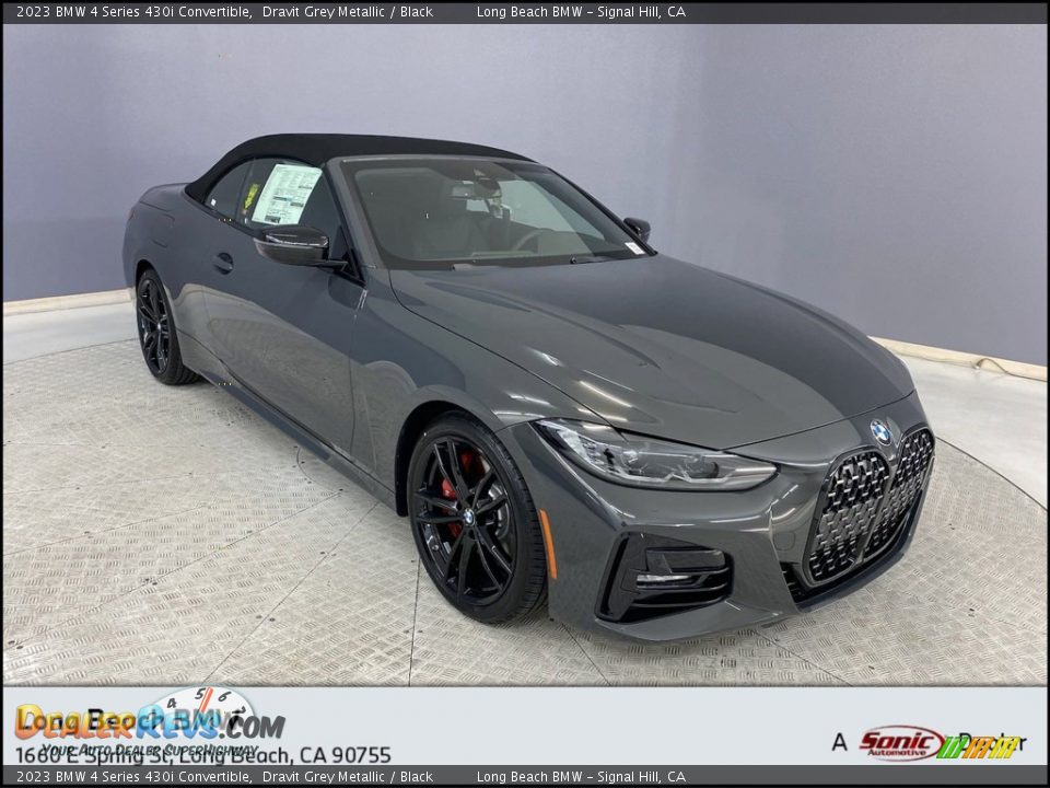 2023 BMW 4 Series 430i Convertible Dravit Grey Metallic / Black Photo #1