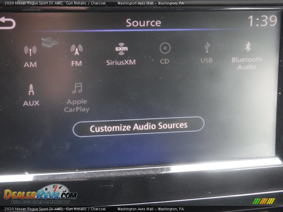 2020 Nissan Rogue Sport SV AWD Gun Metallic / Charcoal Photo #23