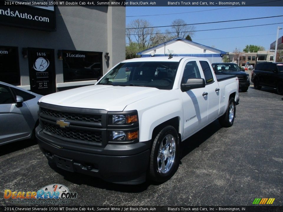 2014 Chevrolet Silverado 1500 WT Double Cab 4x4 Summit White / Jet Black/Dark Ash Photo #2