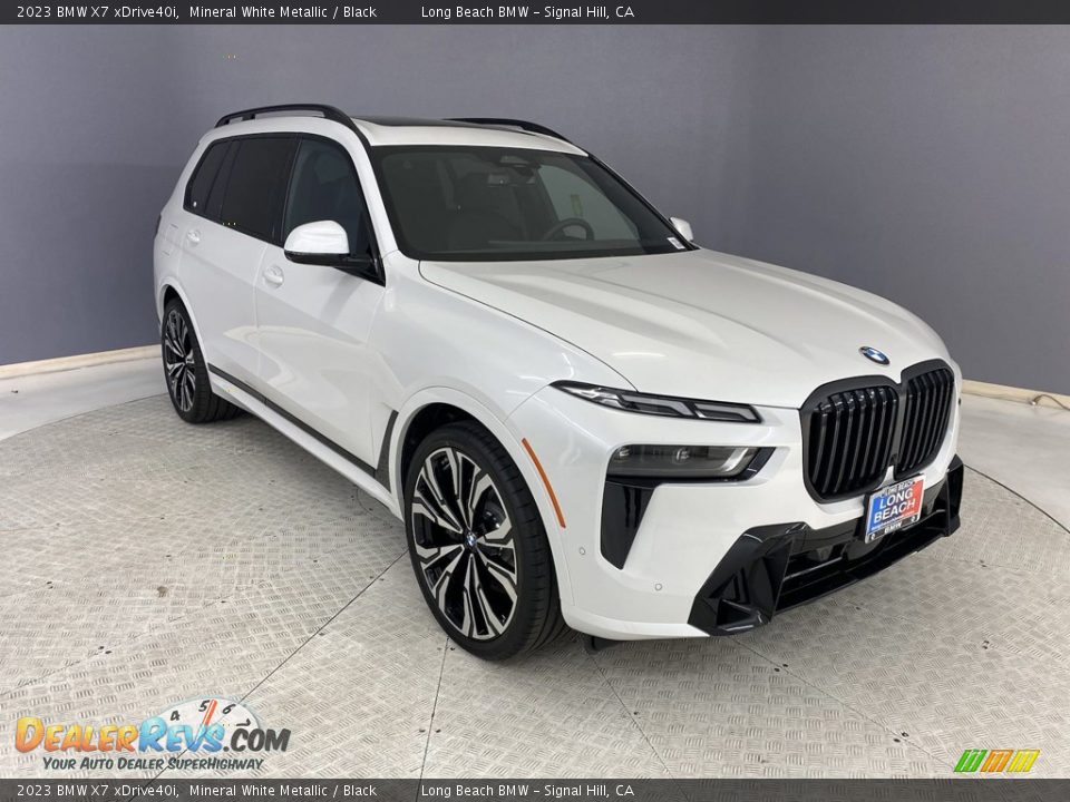 2023 BMW X7 xDrive40i Mineral White Metallic / Black Photo #27