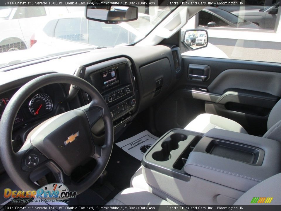 2014 Chevrolet Silverado 1500 WT Double Cab 4x4 Summit White / Jet Black/Dark Ash Photo #8