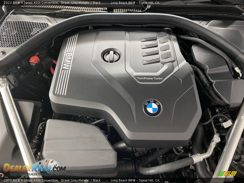 2023 BMW 4 Series 430i Convertible Dravit Grey Metallic / Black Photo #9