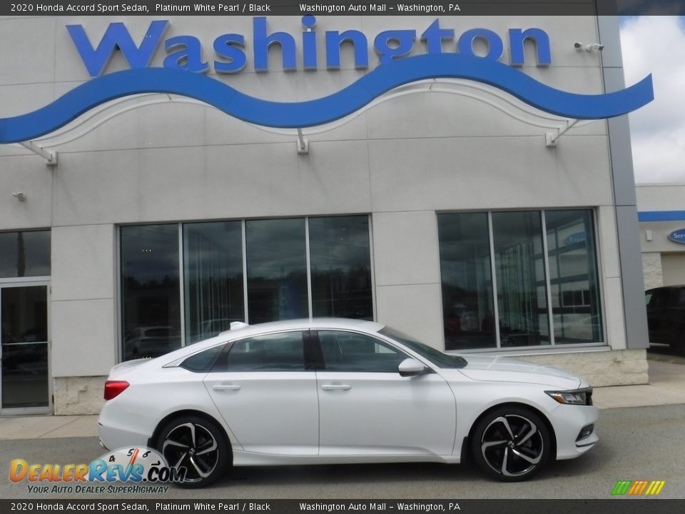 2020 Honda Accord Sport Sedan Platinum White Pearl / Black Photo #2