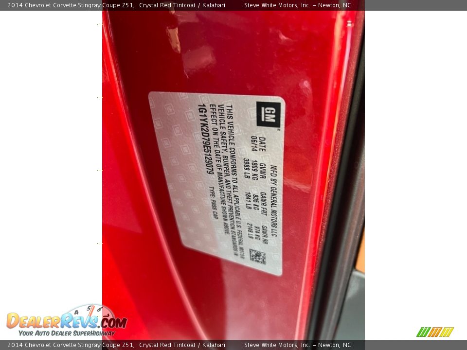 2014 Chevrolet Corvette Stingray Coupe Z51 Crystal Red Tintcoat / Kalahari Photo #30