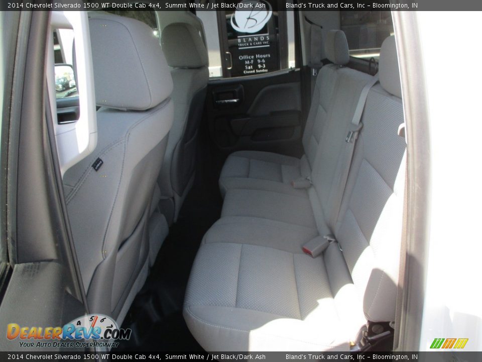 2014 Chevrolet Silverado 1500 WT Double Cab 4x4 Summit White / Jet Black/Dark Ash Photo #19