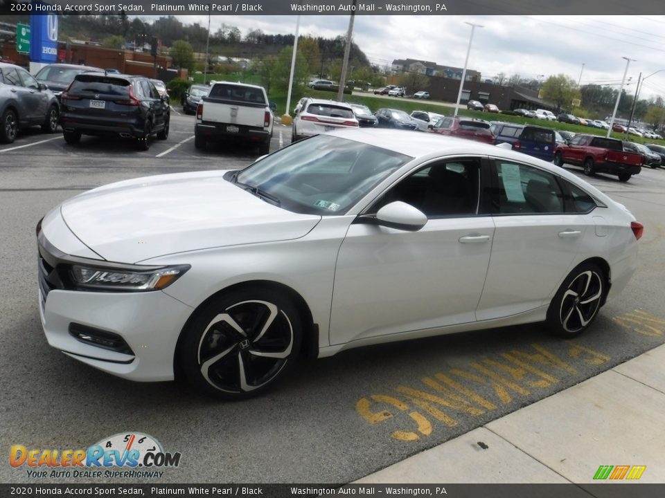 2020 Honda Accord Sport Sedan Platinum White Pearl / Black Photo #6