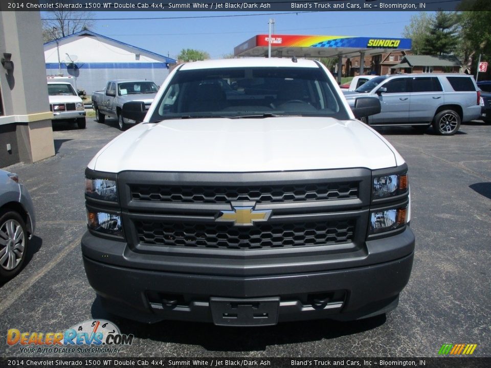 2014 Chevrolet Silverado 1500 WT Double Cab 4x4 Summit White / Jet Black/Dark Ash Photo #20