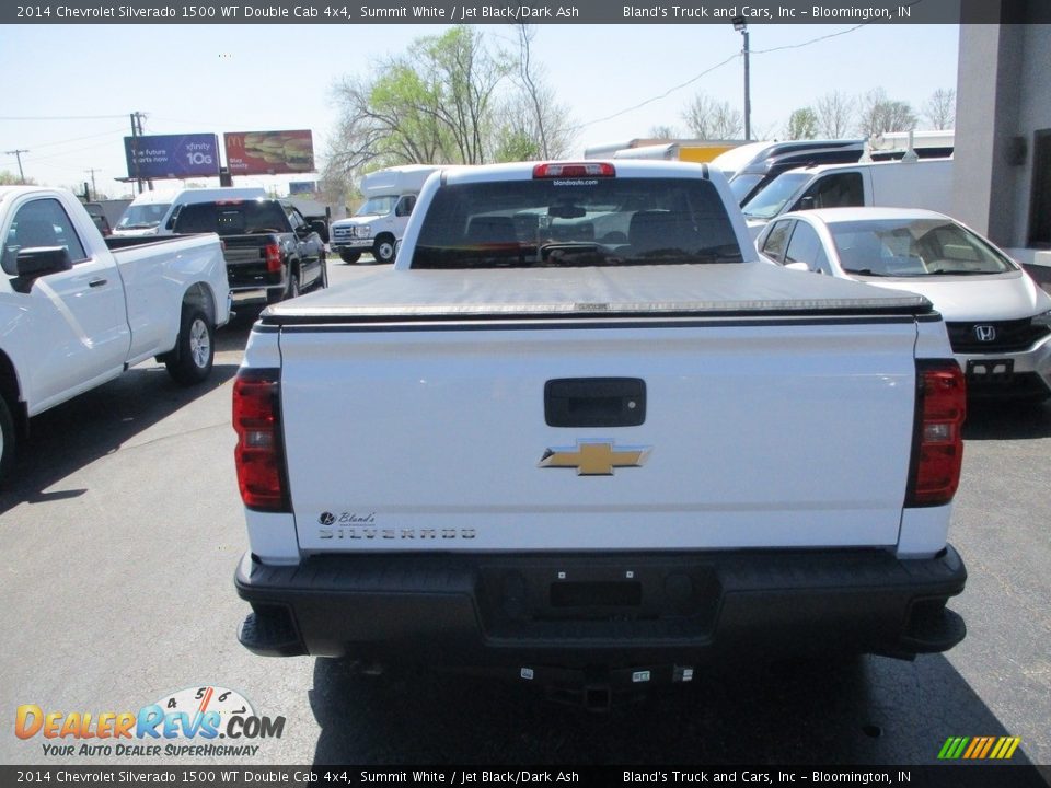 2014 Chevrolet Silverado 1500 WT Double Cab 4x4 Summit White / Jet Black/Dark Ash Photo #21