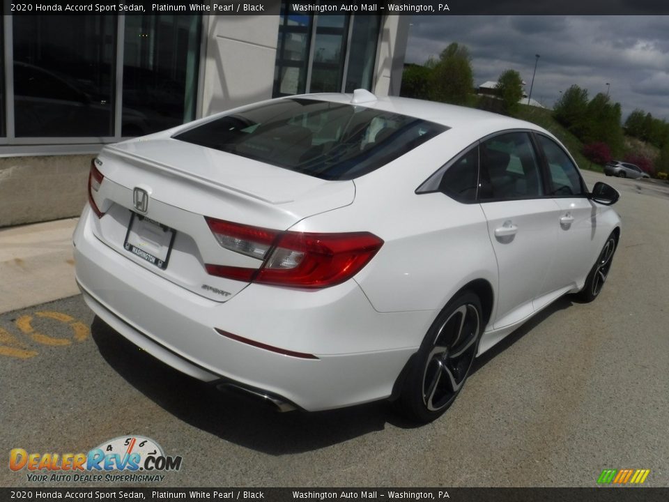 2020 Honda Accord Sport Sedan Platinum White Pearl / Black Photo #9
