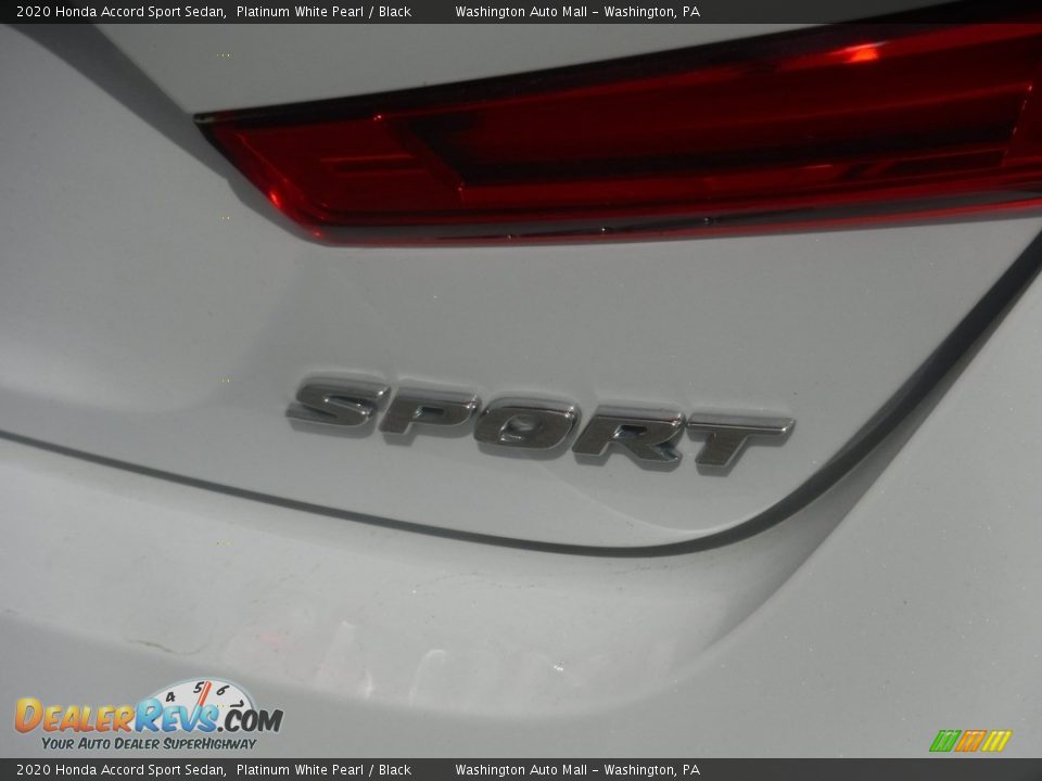 2020 Honda Accord Sport Sedan Platinum White Pearl / Black Photo #10