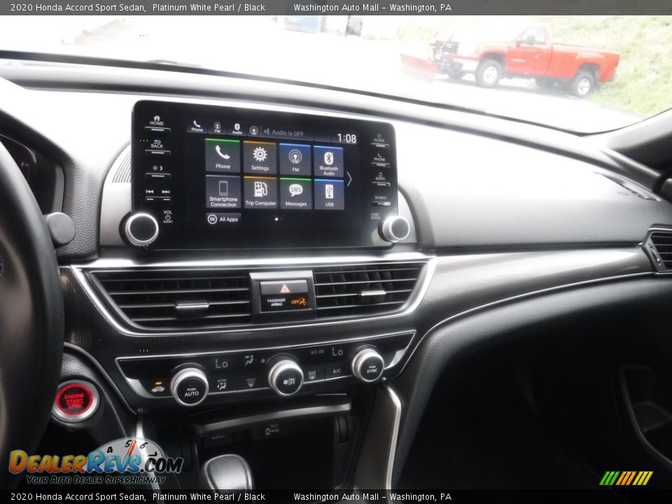 2020 Honda Accord Sport Sedan Platinum White Pearl / Black Photo #17