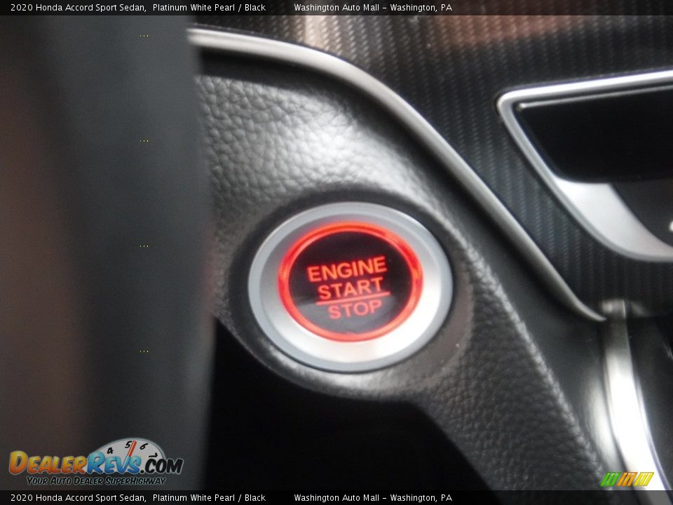 2020 Honda Accord Sport Sedan Platinum White Pearl / Black Photo #18