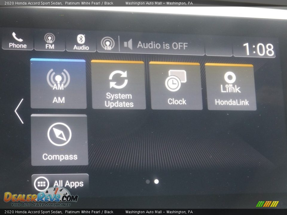 2020 Honda Accord Sport Sedan Platinum White Pearl / Black Photo #20