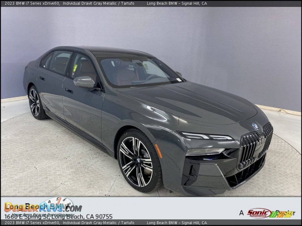 2023 BMW i7 Series xDrive60 Individual Dravit Gray Metallic / Tartufo Photo #1