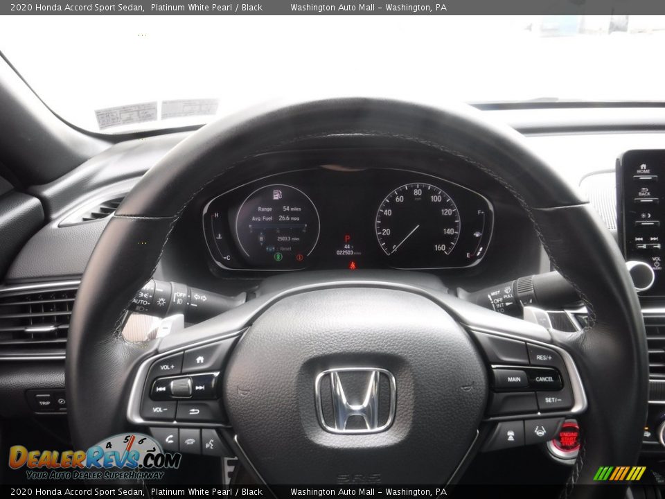2020 Honda Accord Sport Sedan Platinum White Pearl / Black Photo #23
