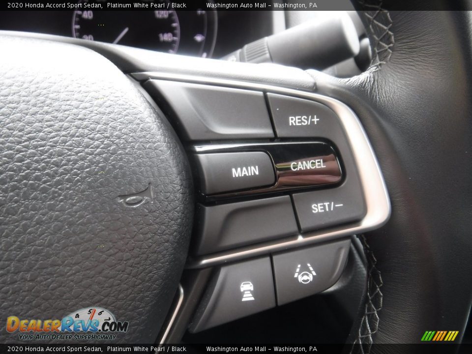 2020 Honda Accord Sport Sedan Platinum White Pearl / Black Photo #25
