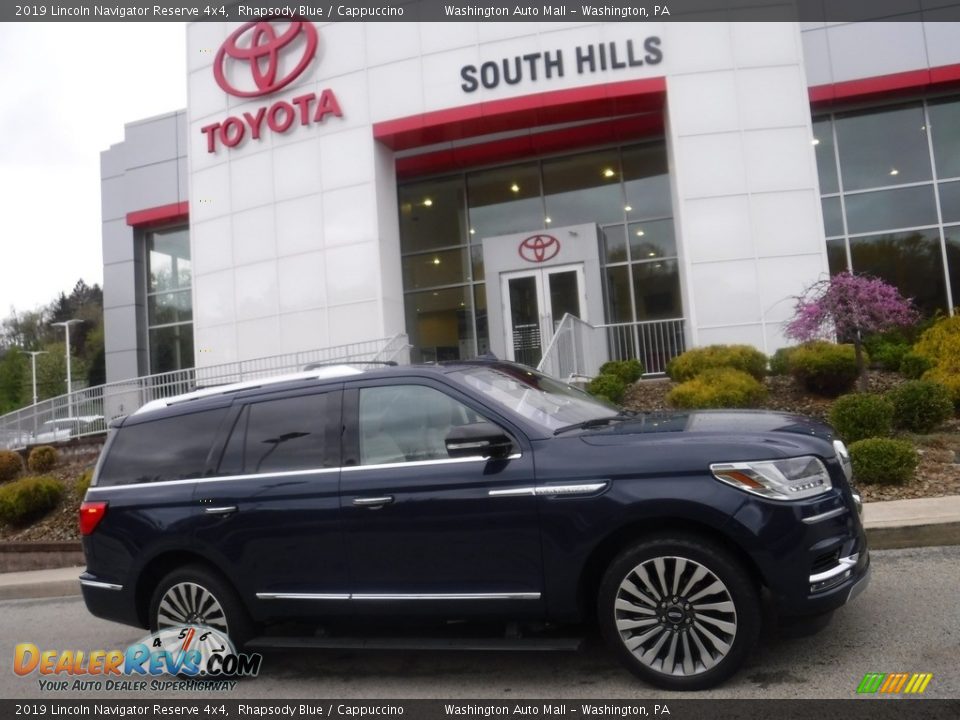 2019 Lincoln Navigator Reserve 4x4 Rhapsody Blue / Cappuccino Photo #2