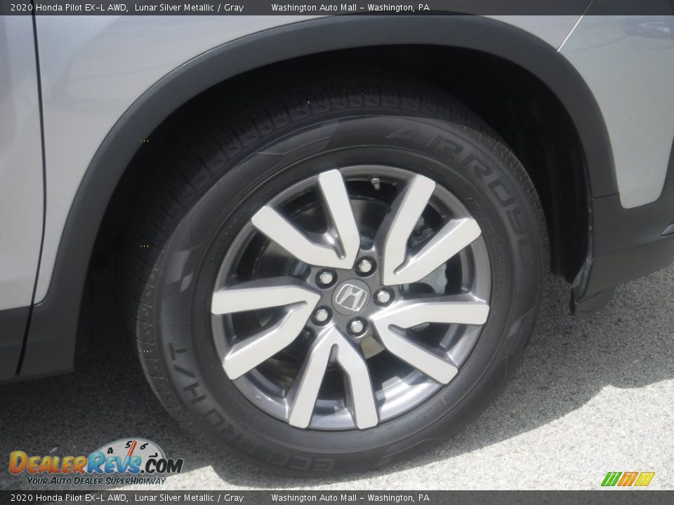 2020 Honda Pilot EX-L AWD Lunar Silver Metallic / Gray Photo #4