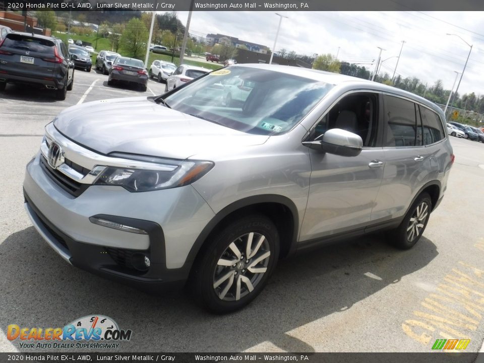 2020 Honda Pilot EX-L AWD Lunar Silver Metallic / Gray Photo #6