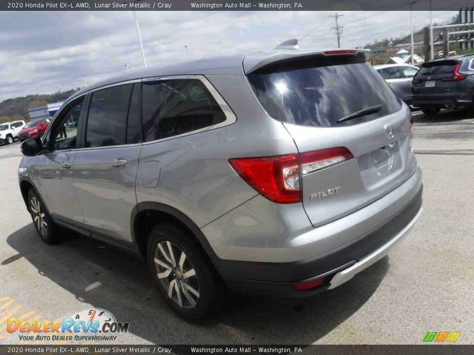 2020 Honda Pilot EX-L AWD Lunar Silver Metallic / Gray Photo #8